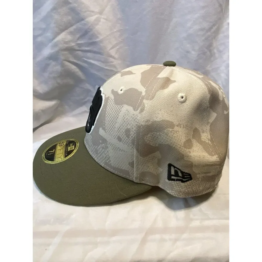 New Era 59FIFTY Milwaukee Brewers Armed Forces Camo Fitted Hat 7 1/2 MLB
